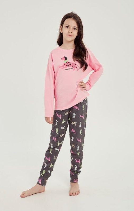 Dívčí pyžamo Ruby růžové s pro model 18899154 - Taro - Dámské pyžama