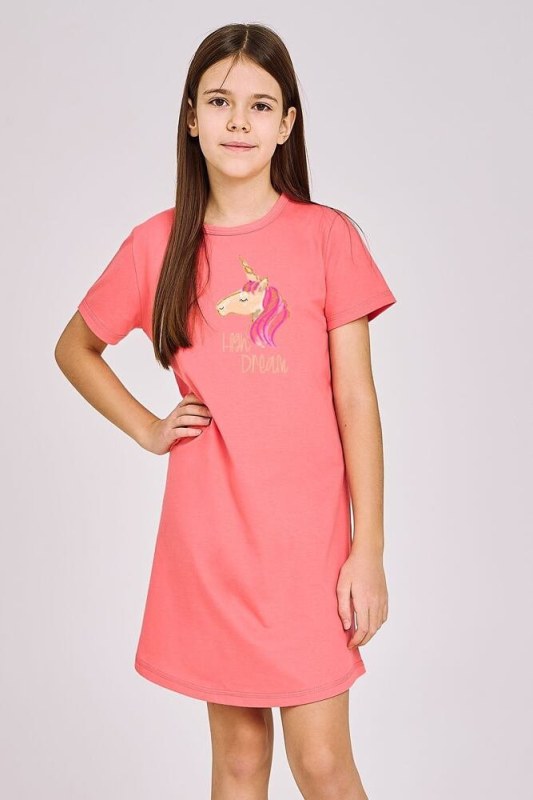 Dívčí noční košile Mila růžová s model 19561724 - Taro - Dámské pyžama