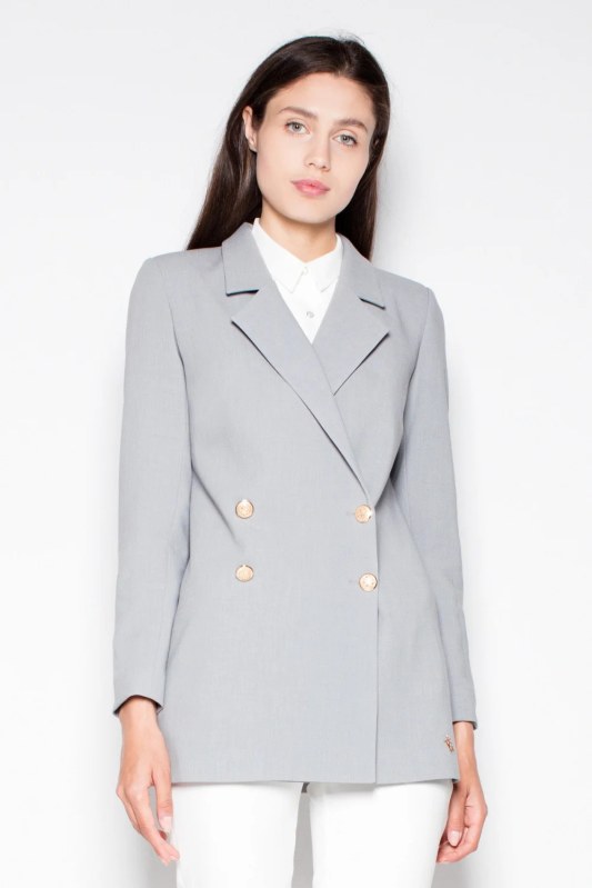 Dámské sako model 21361734 Šedá - Venaton - Dámské saka