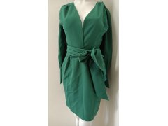 Dámské šaty bez knoflíků K082-1 zelené - Makover