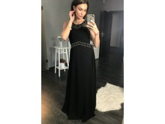 Dlouhé šaty model 20934312 černé - YourNewStyle