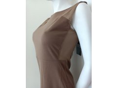 Dámské šaty bez rukávů model 21219938 hnědé - Koucla