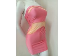 Dámské sexy šaty model 21223820 růžové - Koucla