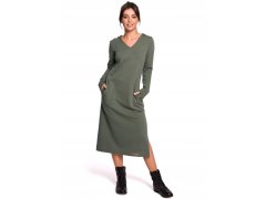 Dámské šaty model 21782939 Khaki tmavě zelená - BeWear