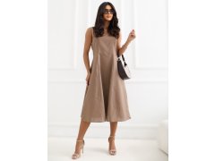 Dámské šaty model 22365129 hnědé - FPrice