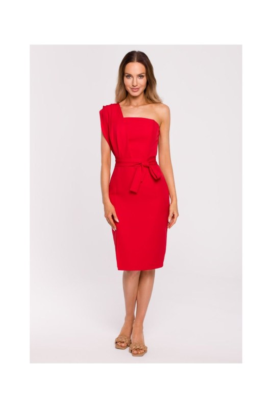 Dámské šaty model 18124465 červené - Moe - Doplňky čepice, rukavice a šály