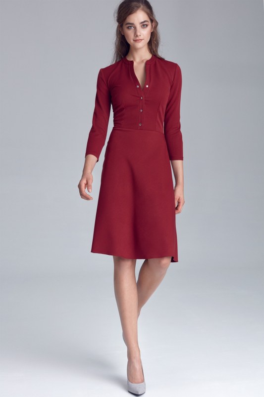 Dámské denní šaty model S123R - Nife - Doplňky čepice, rukavice a šály