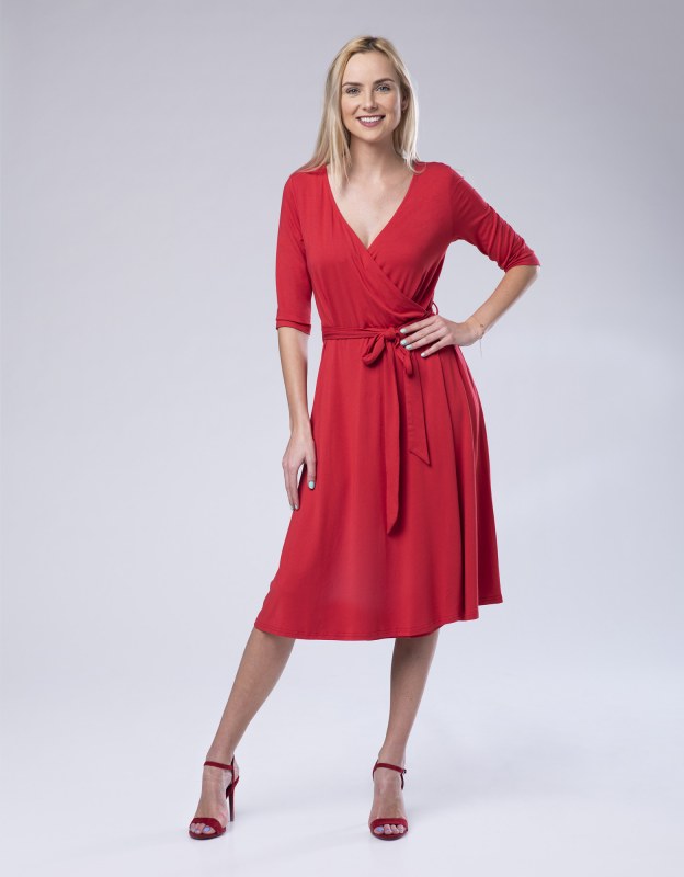Dámské šaty Look 20 model 18020357 červená Made With Love - Gemini - Dámské saka