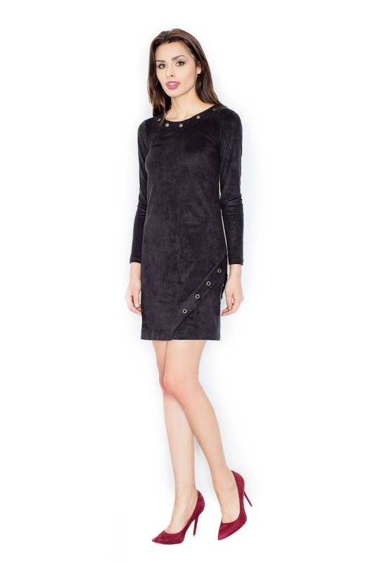 Dámské šaty model 18365261 černé - Figl - Dámské saka