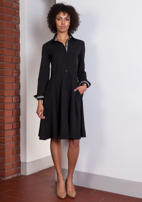 Dámské šaty model 18394428 černá - Lanti - Doplňky čepice, rukavice a šály