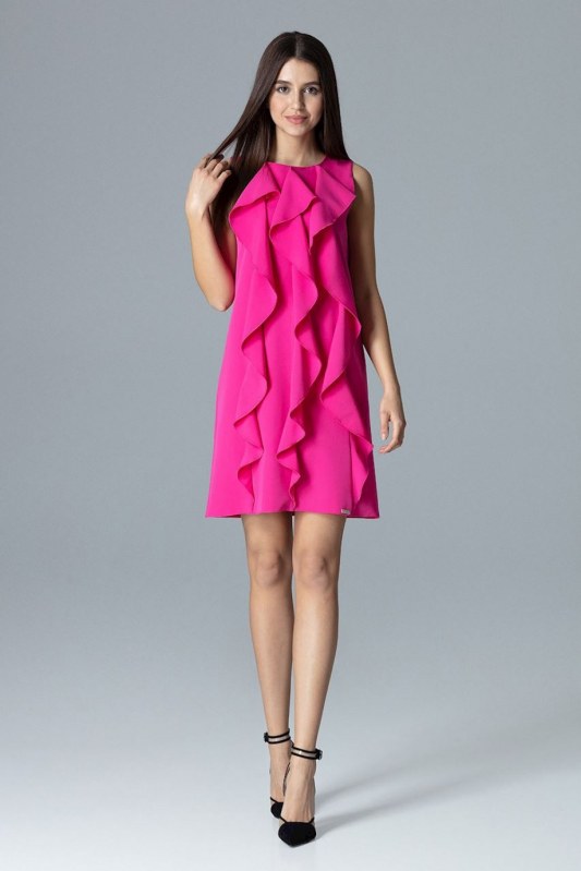 Společenské šaty model 18590148 tmavě růžové - Figl - Dámské saka