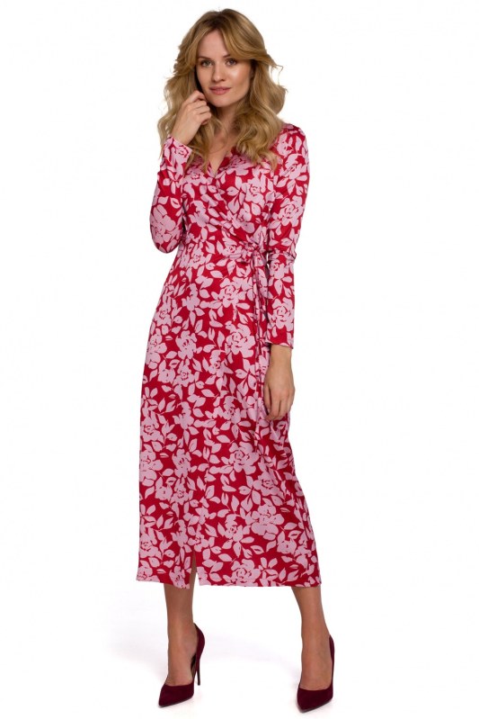 Dámské šaty model 18647124 Červená s růžovou - Makover - Doplňky čepice, rukavice a šály