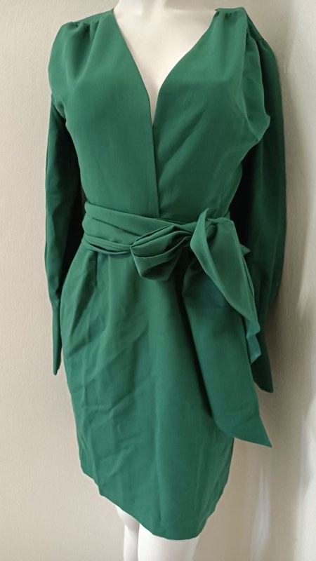 Dámské šaty bez knoflíků K082-1 zelené - Makover - Dámské saka
