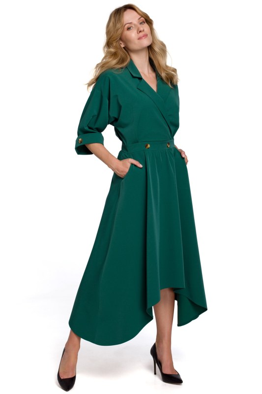 Dámské šaty model 19064466 zelené - Makover - Dámské saka
