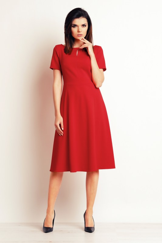 Dámské šaty model 19583639 červené - Infinite You - Dámské saka