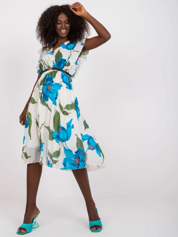 Dámské šaty DHJ SK modrobílé model 20129629 - FPrice