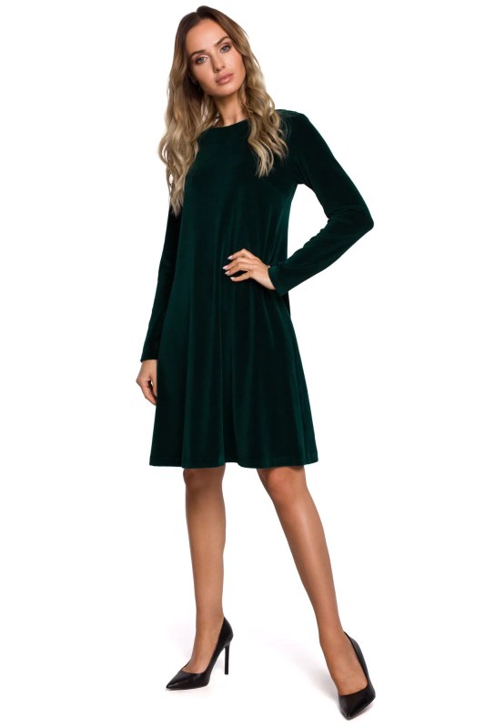 Dámské šaty model 20750999 Tmavě zelená - Moe - saka