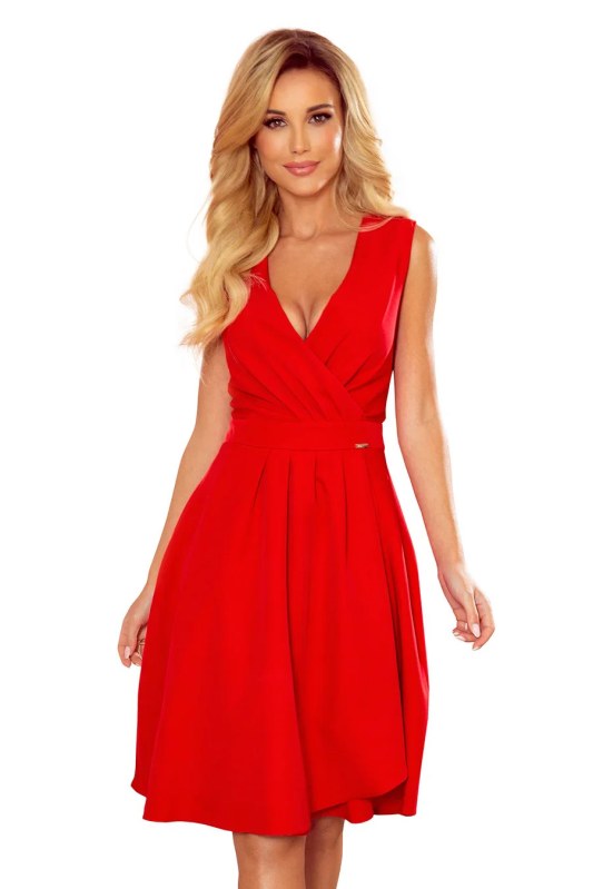 Elegantní šaty model 21212070 červené - numoco