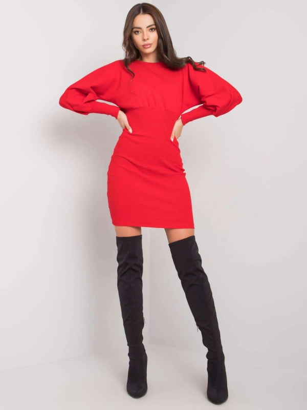 Dámské šaty RV SK model 21819211 Červená - FPrice