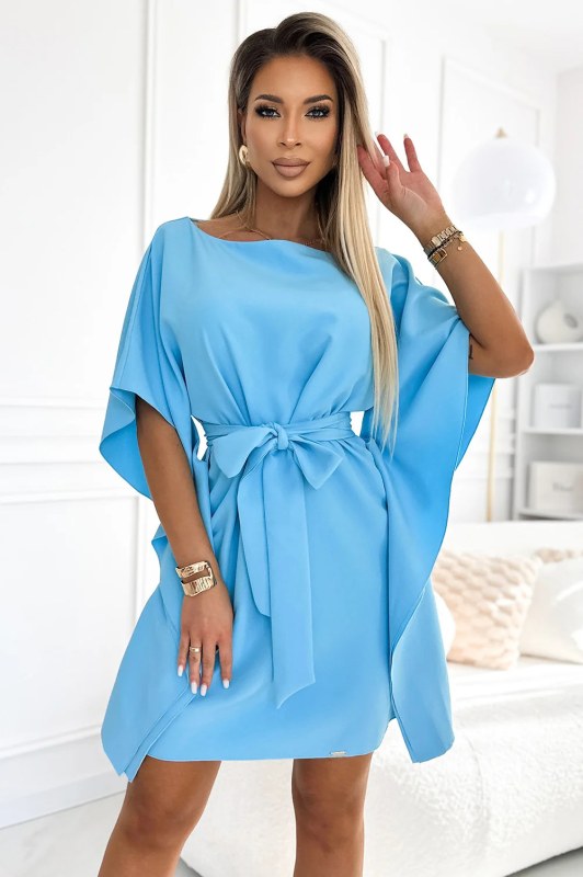 Motýlí šaty model 22123858 SOFIA světle modré - numoco