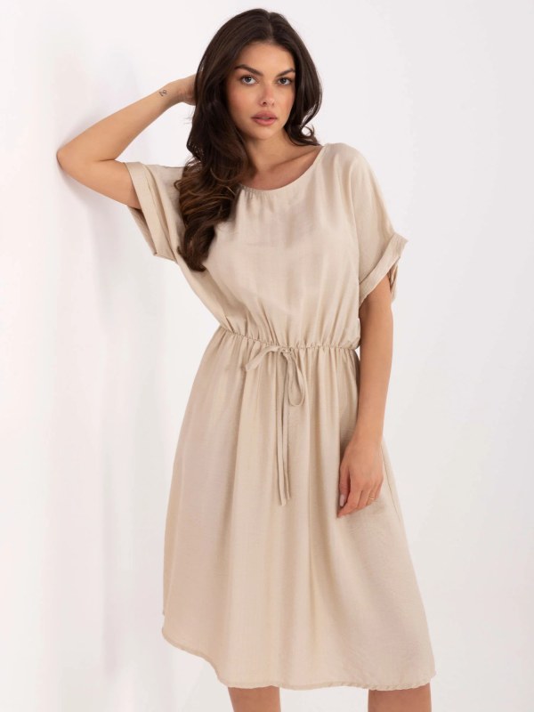 Dámské šaty model 22212381 béžové - FPrice