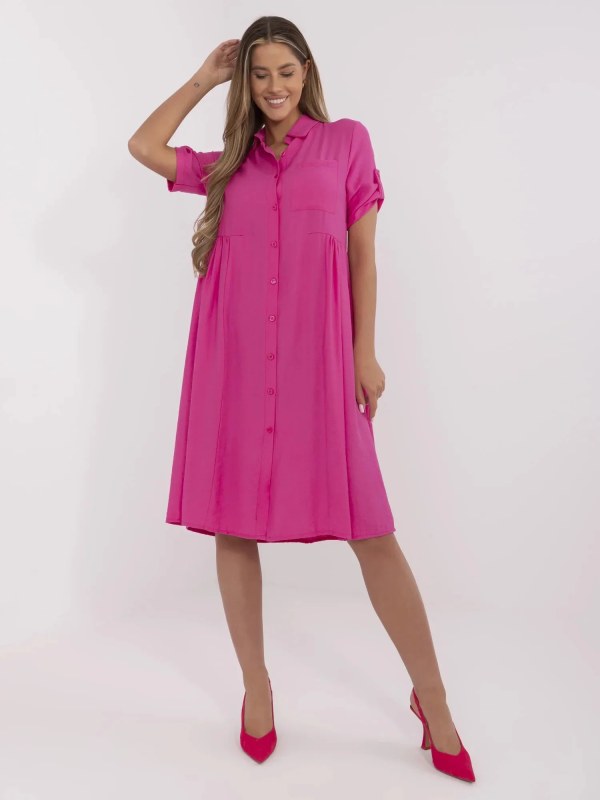 Dámské šaty MI SK model 22286855 fuchsiové - FPrice