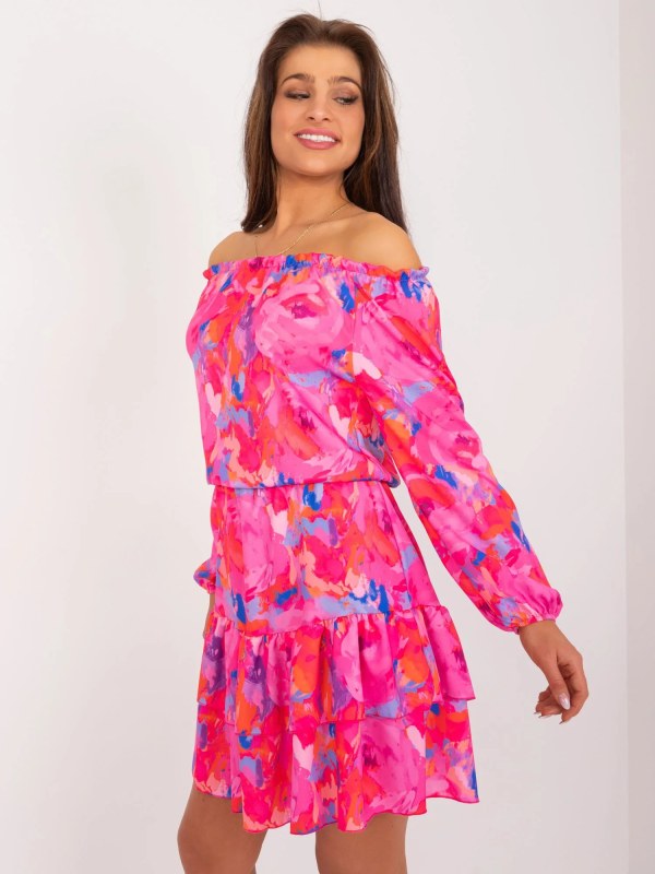 Dámské šaty WN SK model 22317456 tmavě růžové - FPrice
