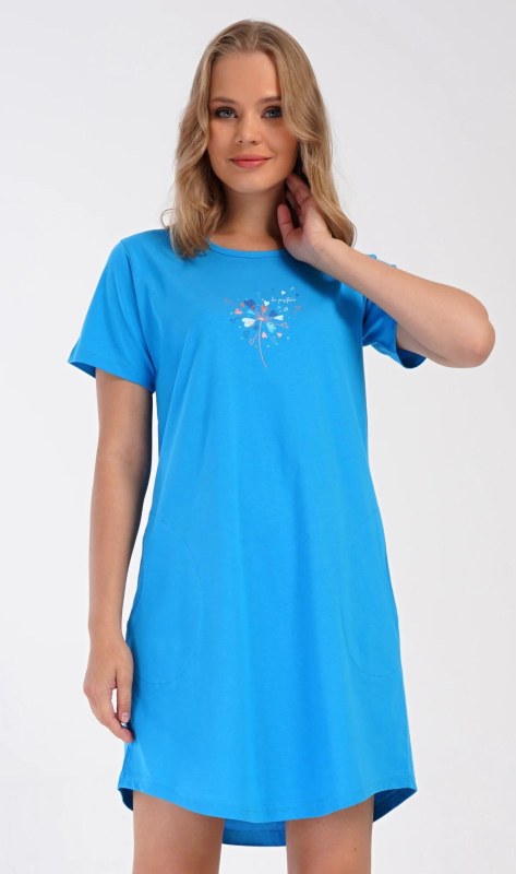Dámské domácí šaty s krátkým rukávem model 22407058 - Vienetta