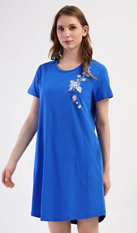 Dámské domácí šaty s krátkým rukávem model 22406977 - Vienetta