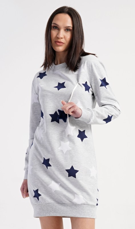 Dámské domácí šaty s&nbsp;dlouhým rukávem model 22406210 - Vienetta - Dámské saka