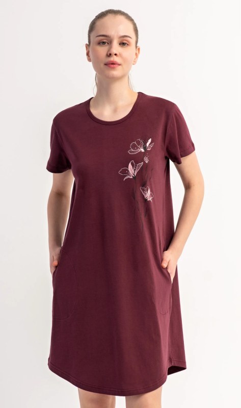 Dámské domácí šaty s krátkým rukávem model 22405607 - Vienetta