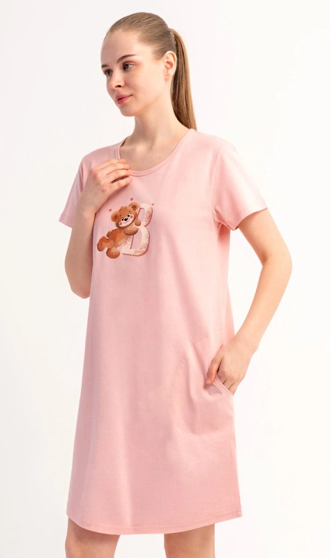 Dámské domácí šaty s krátkým rukávem model 22405598 - Vienetta