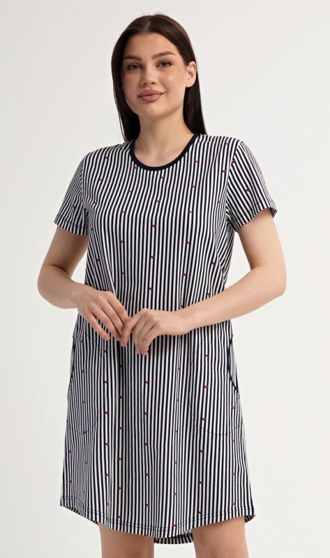Dámské domácí šaty s krátkým rukávem model 22405583 - Vienetta