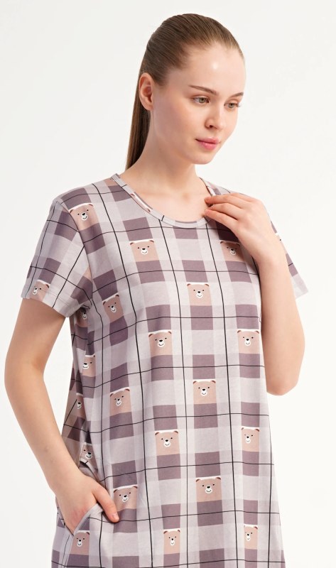 Dámské domácí šaty s krátkým rukávem model 22405578 - Vienetta