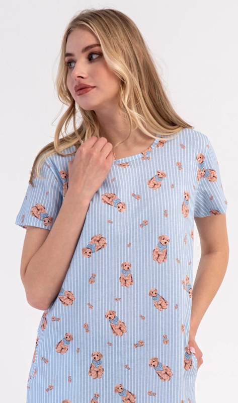 Dámské domácí šaty s krátkým rukávem model 22405486 - Vienetta