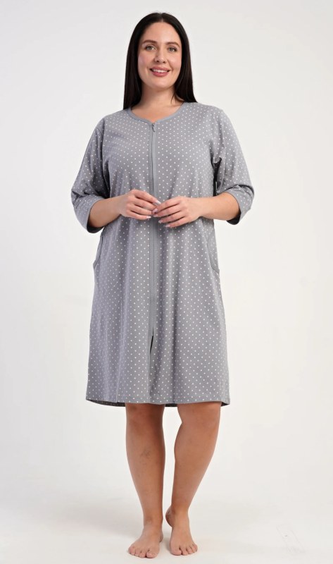 Dámské domácí šaty s tříčtvrtečním rukávem model 22405466 - Vienetta