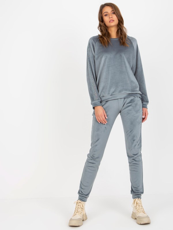 Dámská souprava RV KMPL 8436.40 šedo/modrá - Fashion Relevance - Dámské spodní prádlo kalhotky