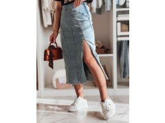 Džínová midi sukně model 22260596 modrá - FashionStreet
