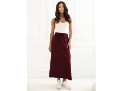 Dámská sukně LK SD model 22309479 vínová - FPrice