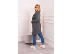Svetr s&nbsp;netopýřími rukávy grafitový - Kesi