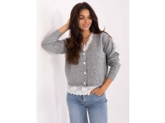 Dámský svetr PM SW model 21421644 Šedý s&nbsp;ecru - FPrice