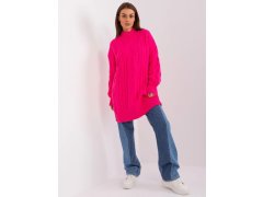 Dámské svetrové šaty AT SW Fluo růžová model 21949107 - FPrice