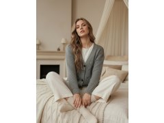 Dámský svetr model 22045087 Šedá - FashionStreet