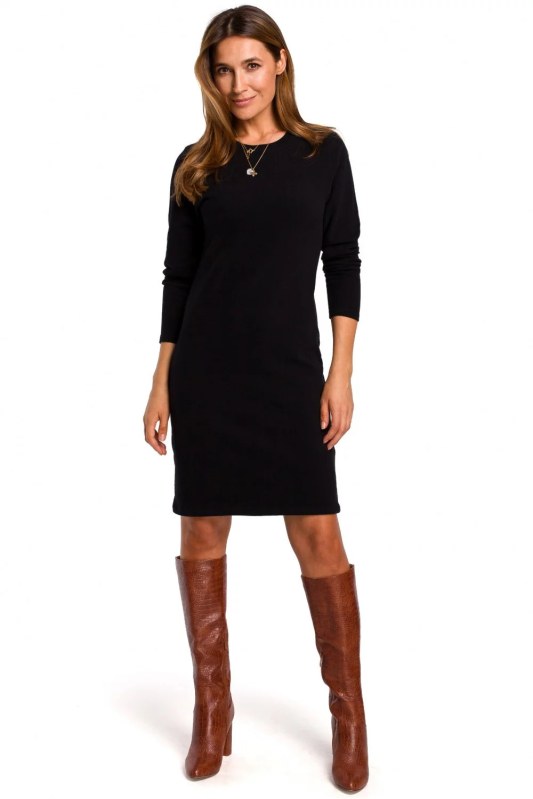 Dámské šaty model 21903284 černé - STYLOVE