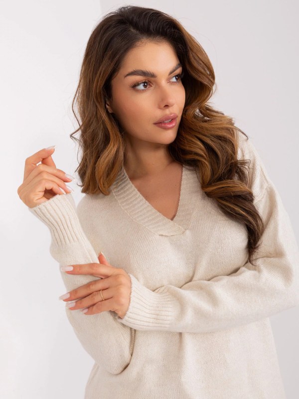 Dámský svetr BA SW model 20710843 světle béžový - FPrice - svetry