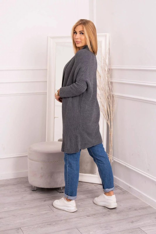 Svetr s&nbsp;netopýřími rukávy grafitový - Kesi - svetry