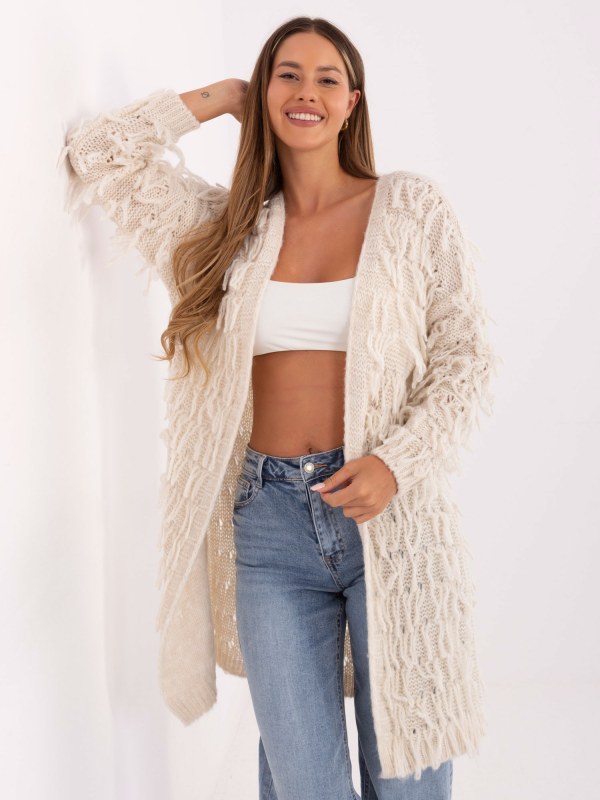 Dámský svetr Jumper MI SW model 21407081 Světle béžový - FPrice - Dámské svetry