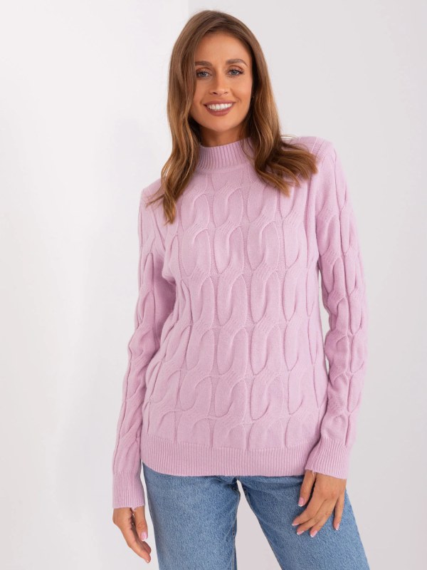 Dámský svetr model 22365124 světle fialová - FPrice