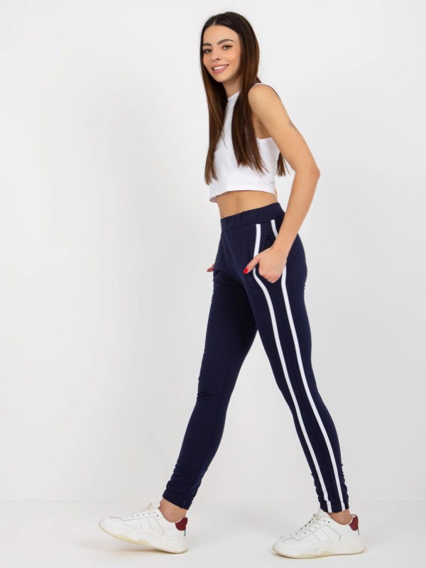 Dámské tepláky LO DR LK model 21055769 Tmavě modrá s&nbsp;bílou - FPrice - kalhoty