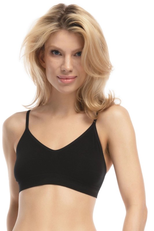 Dámský sportovní top Bamboo Bralette black - JULIMEX - Dámské spodní prádlo kalhotky